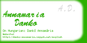 annamaria danko business card