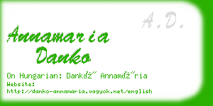 annamaria danko business card